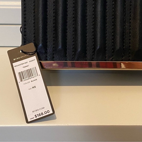 NWT - BCBGMaxazria Leather Clutch - Picture 2 of 5